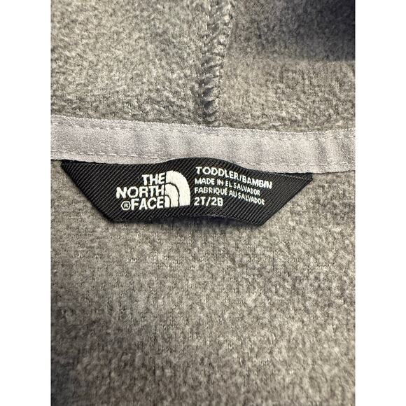 The North Face Glacier Full Zip Fleece Hooded Sweatshirt Toddler 2T Gray Hoodie - Picture 4 of 7